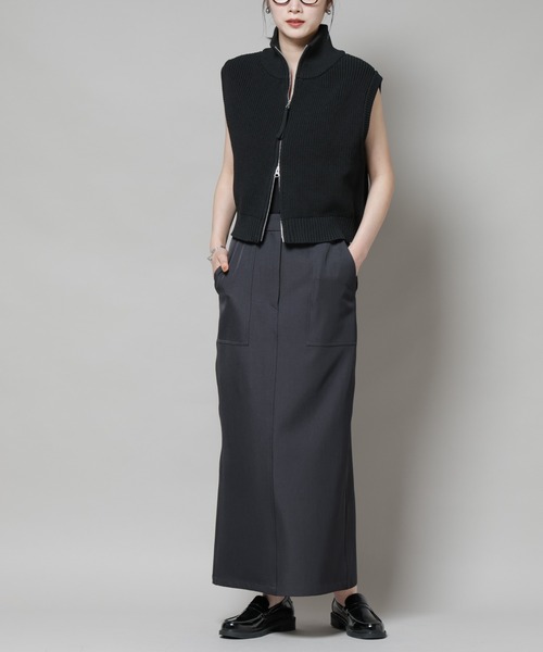 セール】ポケットディティールナロースカート(セットアップ可