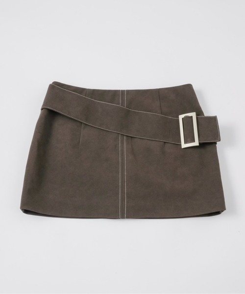 スカート LOW WAIST MINISKIRT low waist suede mini skirt / ローウエストスエードミニスカート