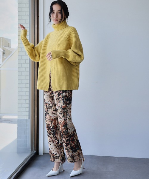 ELFRANK（エルフランク）の「ゴブランフラワー テーパードパンツ ゴブラン織 花柄（その他パンツ・レディース・グレー/ベージュ・L/M/S）」の12枚目の写真