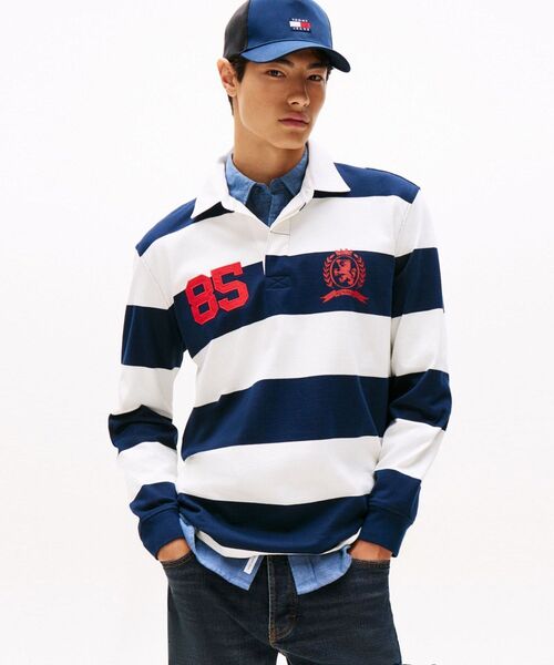 tommy jeans（トミー ジーンズ）の「リラックスボーダーラガーシャツ