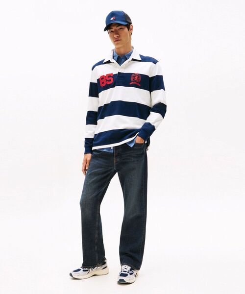 tommy jeans（トミー ジーンズ）の「リラックスボーダーラガーシャツ