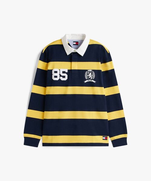 リラックスボーダーラガーシャツ（ポロシャツ）｜TOMMY JEANS