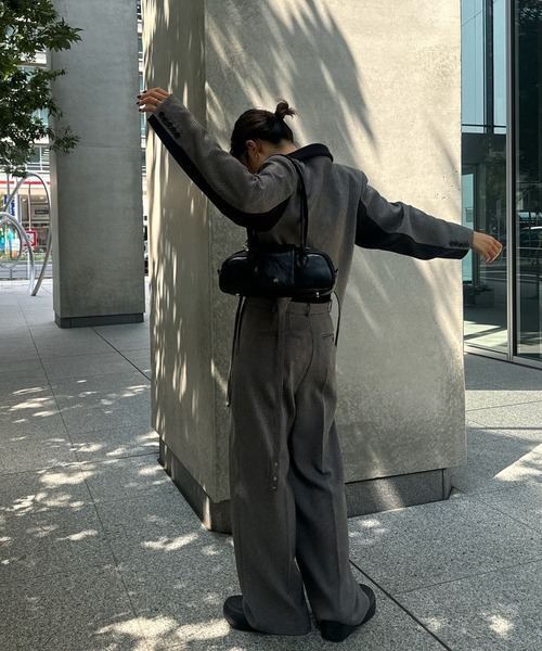 BONBOM（ボンボム）の「BONBOM×Ameri HOUNDSTOOTH STRAIGHT PANTS（その他パンツ・レディース・グレー/ブラウン・X-SMALL/SMALL/MEDIUM）」の10枚目の写真