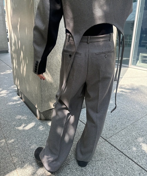 BONBOM（ボンボム）の「BONBOM×Ameri HOUNDSTOOTH STRAIGHT PANTS（その他パンツ・レディース・グレー/ブラウン・X-SMALL/SMALL/MEDIUM）」の8枚目の写真