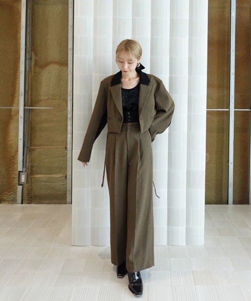 BONBOM×Ameri HOUNDSTOOTH STRAIGHT PANTS（その他パンツ）｜BONBOM