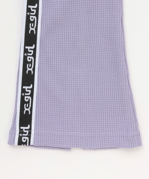 X-girl Stages（エックスガールステージス）の「【TBSドラマ フェイクマミー 着用アイテム】バックスリットフレアレギンス（レギンス/スパッツ・キッズ・ブラック/ラベンダー・80ｃｍ/90cm/110cm/100cm/120cm）」の6枚目の写真