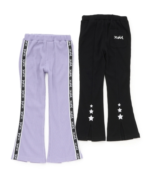 X-girl Stages（エックスガールステージス）の「【TBSドラマ フェイクマミー 着用アイテム】バックスリットフレアレギンス（レギンス/スパッツ・キッズ・ブラック/ラベンダー・80ｃｍ/90cm/110cm/100cm/120cm）」の10枚目の写真