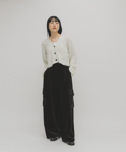 KBF（ケイビーエフ）の「ベロアカーゴパンツ（その他パンツ・レディース・ブラック/ブラウン/ライトベージュ/ブラウン系その他・ONE）」の20枚目の写真