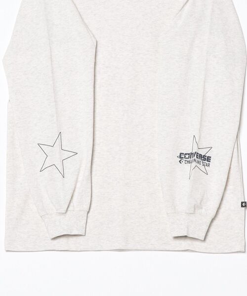 CONVERSE(コンバース)の「コンバース スター PT ロングスリーブティー(Tシャツ/カットソー・メンズ・オフホワイト/ブラック/ダークブラウン・M/L/LL)」の4枚目の写真