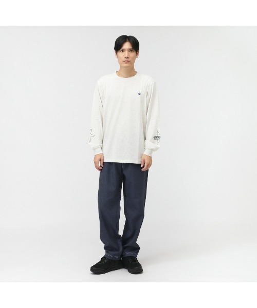 CONVERSE(コンバース)の「コンバース スター PT ロングスリーブティー(Tシャツ/カットソー・メンズ・オフホワイト/ブラック/ダークブラウン・M/L/LL)」の10枚目の写真