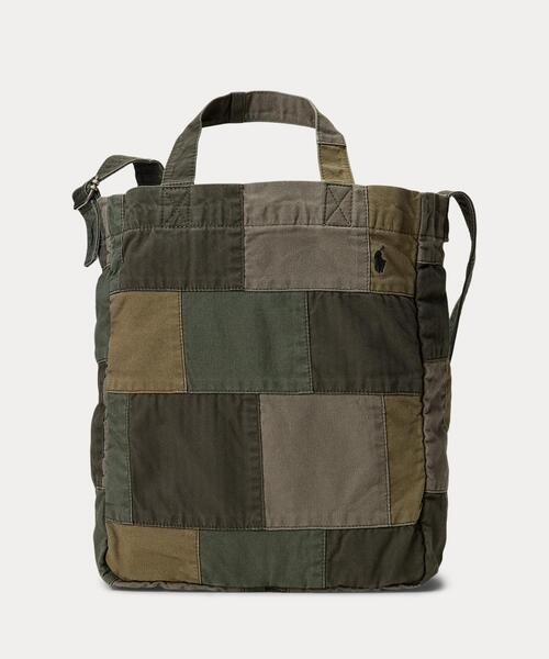 パッチワーク キャンバス ショッパー トート（トートバッグ）｜POLO