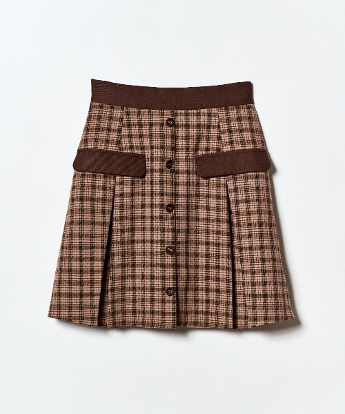 REDYAZEL(レディアゼル)の「バイカラークラシックチェックブラウス×ミニスカートセットアップ(セットアップ・レディース・グリーン系その他/ベージュ系その他/ブラウン系その他・SMALL/MEDIUM)」の13枚目の写真