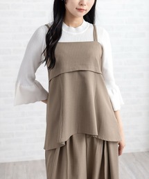 CLEAR BASIC | ダブルストラップビスチェ(セット可）［大人 カジュアル 着回し力抜群］≪AW新作≫(Tシャツ/カットソー)