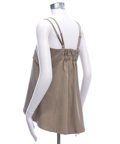 CLEAR BASIC（クリアベーシック）の「ダブルストラップビスチェ(セット可）［大人 カジュアル 着回し力抜群］≪AW新作≫（Tシャツ/カットソー・レディース・ベージュ系その他/グレー/ブラック・F）」の11枚目の写真