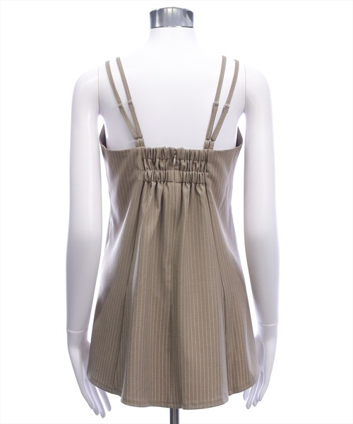 CLEAR BASIC（クリアベーシック）の「ダブルストラップビスチェ(セット可）［大人 カジュアル 着回し力抜群］≪AW新作≫（Tシャツ/カットソー・レディース・ベージュ系その他/グレー/ブラック・F）」の12枚目の写真