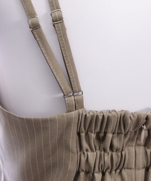 CLEAR BASIC（クリアベーシック）の「ダブルストラップビスチェ(セット可）［大人 カジュアル 着回し力抜群］≪AW新作≫（Tシャツ/カットソー・レディース・ベージュ系その他/グレー/ブラック・F）」の15枚目の写真