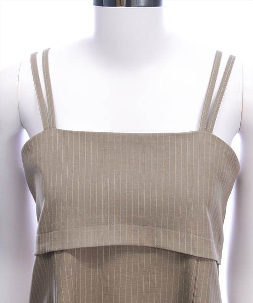 CLEAR BASIC（クリアベーシック）の「ダブルストラップビスチェ(セット可）［大人 カジュアル 着回し力抜群］≪AW新作≫（Tシャツ/カットソー・レディース・ベージュ系その他/グレー/ブラック・F）」の19枚目の写真