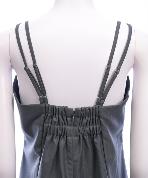 CLEAR BASIC（クリアベーシック）の「ダブルストラップビスチェ(セット可）［大人 カジュアル 着回し力抜群］≪AW新作≫（Tシャツ/カットソー・レディース・ベージュ系その他/グレー/ブラック・F）」の14枚目の写真
