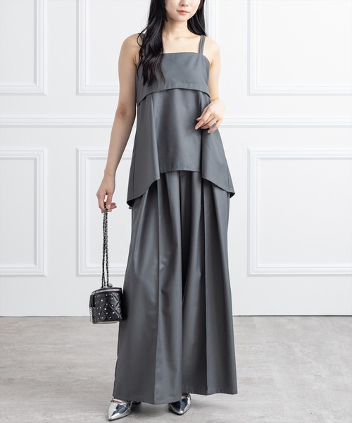 CLEAR BASIC（クリアベーシック）の「ダブルストラップビスチェ(セット可）［大人 カジュアル 着回し力抜群］≪AW新作≫（Tシャツ/カットソー・レディース・ベージュ系その他/グレー/ブラック・F）」の4枚目の写真