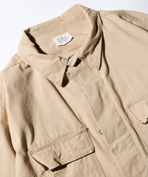 ABAHOUSE（アバハウス）の「【U.SMILITARY】COTTON RIPJACKET/ミリタリー/ジャケット【WEB限定】（ミリタリージャケット・メンズ・カーキ/ブラック・M/L/XL）」の5枚目の写真