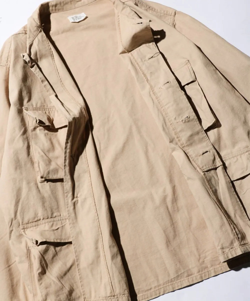 ABAHOUSE（アバハウス）の「【U.SMILITARY】COTTON RIPJACKET/ミリタリー/ジャケット【WEB限定】（ミリタリージャケット・メンズ・カーキ/ブラック・M/L/XL）」の7枚目の写真