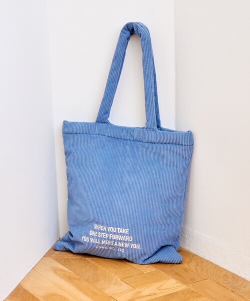 coen（コーエン）の「ロゴ刺繍コーデュロイトートバッグ（トートバッグ・レディース・ナチュラル/ライトブルー/ダークグレー/オレンジ・FREE）」の11枚目の写真