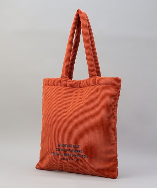 coen（コーエン）の「ロゴ刺繍コーデュロイトートバッグ（トートバッグ・レディース・ナチュラル/ライトブルー/ダークグレー/オレンジ・FREE）」の9枚目の写真