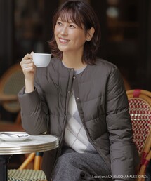 J.PRESS（ジェイプレス）の「【洗える】ライトダウン ノーカラー ジャケット（ダウンジャケット/コート）」