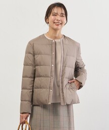 J.PRESS（ジェイプレス）の「【洗える】ライトダウン ノーカラー ジャケット（ダウンジャケット/コート）」