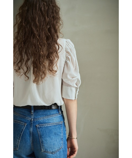 Estella.K(エステラケー)の「Louise Polka Dot Blouse ボリューム袖ブラウス(シャツ/ブラウス・レディース・ブラック系その他/オフホワイト/ホワイト系その他・FREE)」の14枚目の写真