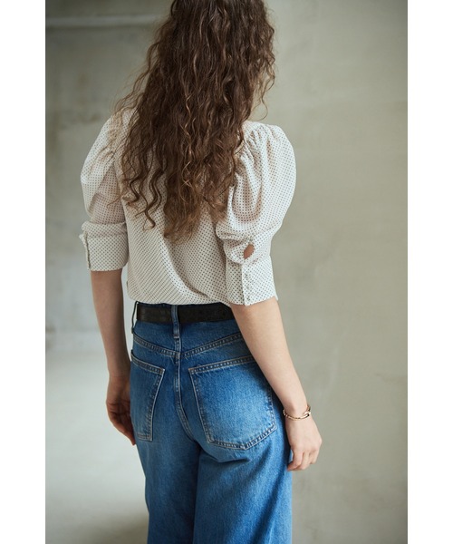 Estella.K(エステラケー)の「Louise Polka Dot Blouse ボリューム袖ブラウス(シャツ/ブラウス・レディース・ブラック系その他/オフホワイト/ホワイト系その他・FREE)」の10枚目の写真
