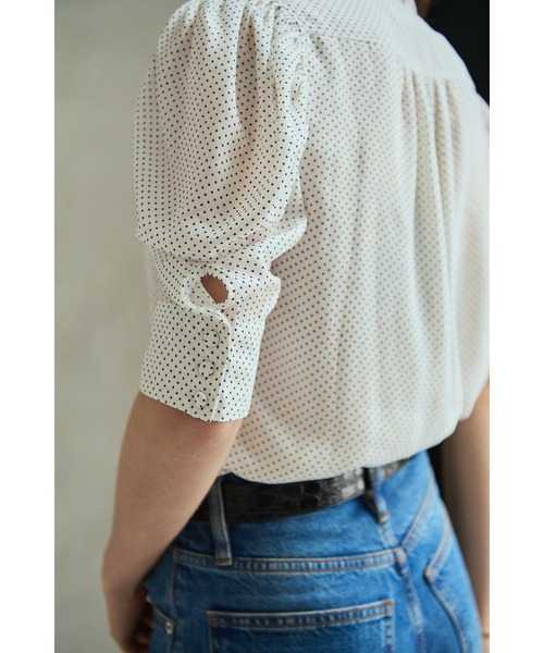 Estella.K(エステラケー)の「Louise Polka Dot Blouse ボリューム袖ブラウス(シャツ/ブラウス・レディース・ブラック系その他/オフホワイト/ホワイト系その他・FREE)」の12枚目の写真