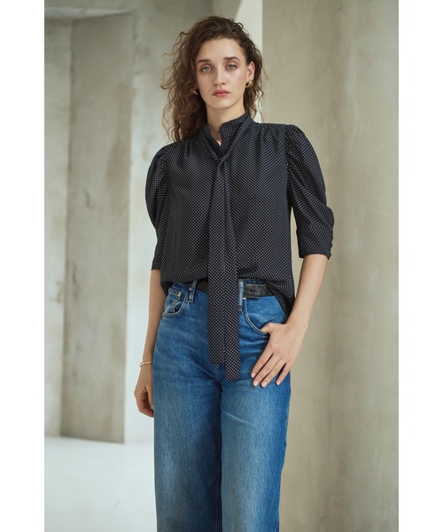 Estella.K(エステラケー)の「Louise Polka Dot Blouse ボリューム袖ブラウス(シャツ/ブラウス・レディース・ブラック系その他/オフホワイト/ホワイト系その他・FREE)」の22枚目の写真