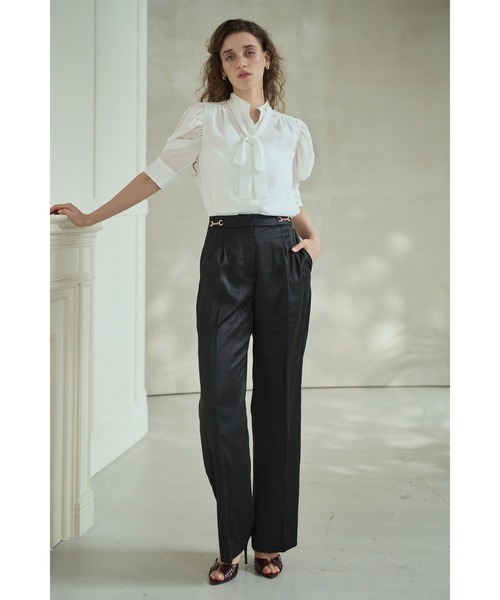 Estella.K(エステラケー)の「Louise Polka Dot Blouse ボリューム袖ブラウス(シャツ/ブラウス・レディース・ブラック系その他/オフホワイト/ホワイト系その他・FREE)」の8枚目の写真