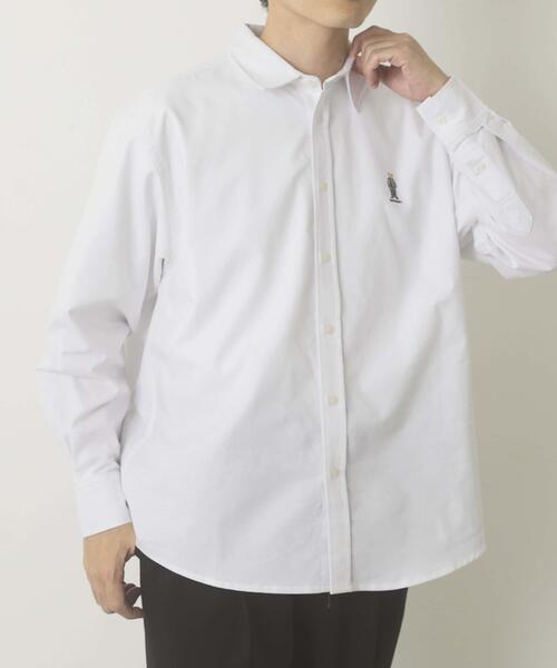 ITEMS URBANRESEARCH（アイテムズ アーバンリサーチ）の「TeddyBear ワンポイント オックスシャツ（シャツ/ブラウス・メンズ・その他2/その他4/グレー/ホワイト/その他3/その他1・LARGE/MEDIUM）」の7枚目の写真