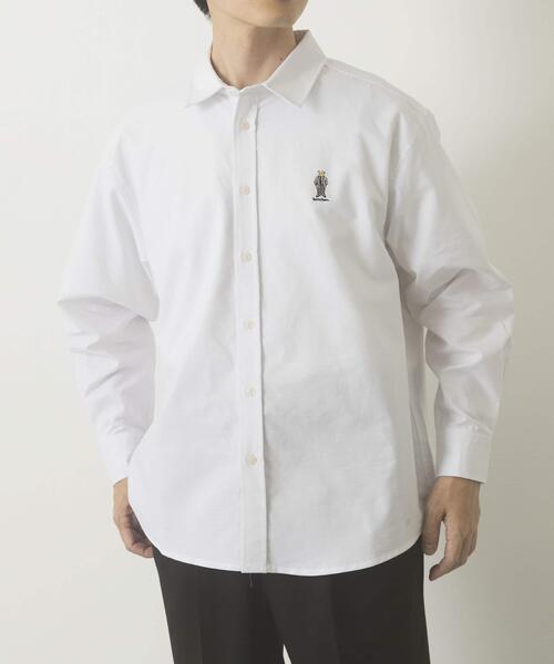 ITEMS URBANRESEARCH（アイテムズ アーバンリサーチ）の「TeddyBear ワンポイント オックスシャツ（シャツ/ブラウス・メンズ・その他2/その他4/グレー/ホワイト/その他3/その他1・LARGE/MEDIUM）」の8枚目の写真