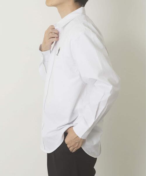 ITEMS URBANRESEARCH（アイテムズ アーバンリサーチ）の「TeddyBear ワンポイント オックスシャツ（シャツ/ブラウス・メンズ・その他2/その他4/グレー/ホワイト/その他3/その他1・LARGE/MEDIUM）」の9枚目の写真