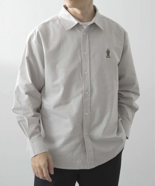 ITEMS URBANRESEARCH（アイテムズ アーバンリサーチ）の「TeddyBear ワンポイント オックスシャツ（シャツ/ブラウス・メンズ・その他2/その他4/グレー/ホワイト/その他3/その他1・LARGE/MEDIUM）」の14枚目の写真