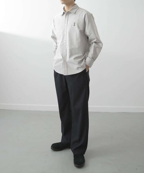 ITEMS URBANRESEARCH（アイテムズ アーバンリサーチ）の「TeddyBear ワンポイント オックスシャツ（シャツ/ブラウス・メンズ・その他2/その他4/グレー/ホワイト/その他3/その他1・LARGE/MEDIUM）」の17枚目の写真