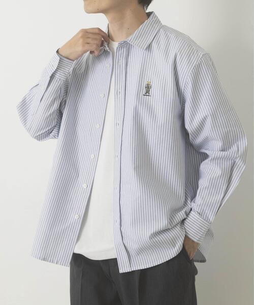 ITEMS URBANRESEARCH（アイテムズ アーバンリサーチ）の「TeddyBear ワンポイント オックスシャツ（シャツ/ブラウス・メンズ・その他2/その他4/グレー/ホワイト/その他3/その他1・LARGE/MEDIUM）」の20枚目の写真