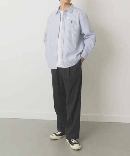 ITEMS URBANRESEARCH（アイテムズ アーバンリサーチ）の「TeddyBear ワンポイント オックスシャツ（シャツ/ブラウス・メンズ・その他2/その他4/グレー/ホワイト/その他3/その他1・LARGE/MEDIUM）」の15枚目の写真