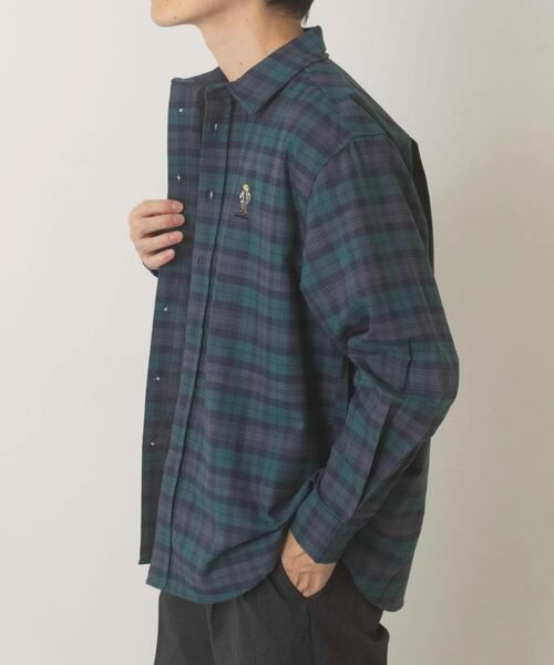 ITEMS URBANRESEARCH(アイテムズ アーバンリサーチ)の「TeddyBear ワンポイント オックスシャツ(シャツ/ブラウス・メンズ・その他2/その他4/グレー/ホワイト/その他3/その他1・LARGE/MEDIUM)」の8枚目の写真