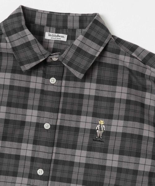 ITEMS URBANRESEARCH(アイテムズ アーバンリサーチ)の「TeddyBear ワンポイント オックスシャツ(シャツ/ブラウス・メンズ・その他2/その他4/グレー/ホワイト/その他3/その他1・LARGE/MEDIUM)」の7枚目の写真