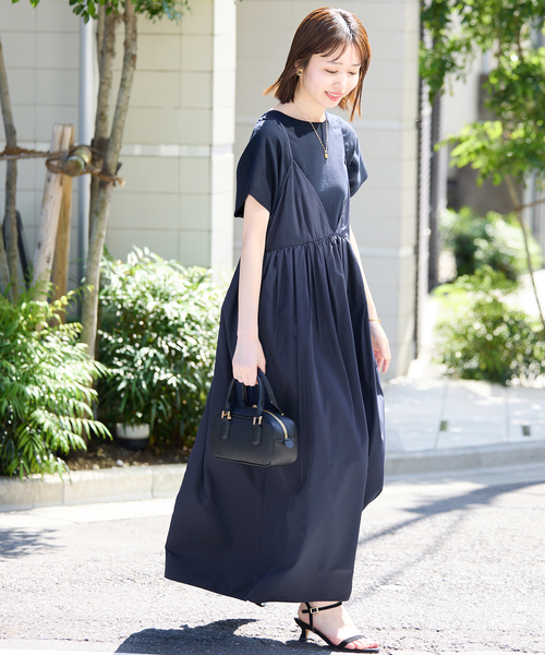 WEB限定/追加3》タフタギャザーキャミワンピース（ワンピース