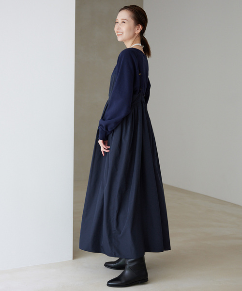 WEB限定/追加3》タフタギャザーキャミワンピース（ワンピース