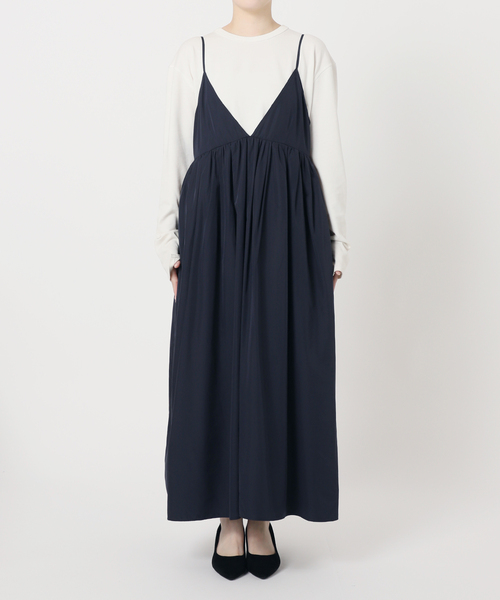 WEB限定/追加3》タフタギャザーキャミワンピース（ワンピース