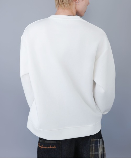 SPINNS（スピンズ）の「ひげおじさんスウェット/パリ/立体刺繍デザイン/さらもち素材（スウェット・メンズ・ブラック/ホワイト・ONESIZE）」の9枚目の写真