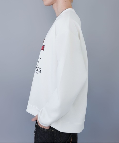 SPINNS（スピンズ）の「ひげおじさんスウェット/パリ/立体刺繍デザイン/さらもち素材（スウェット・メンズ・ブラック/ホワイト・ONESIZE）」の8枚目の写真