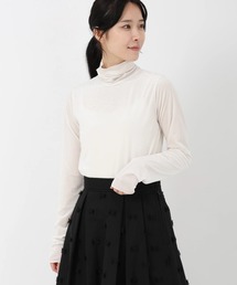 STRAWBERRY-FIELDS | シアーベロア_シアーベロアハイネックプルオーバー(Tシャツ/カットソー)