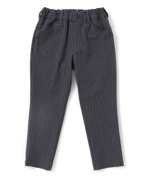 BeBe（ベベ）の「TRピンストライプテーパードロングパンツ（スラックス・キッズ・グレー系その他・130cm/120cm/100cm/140cm/110cm）」の4枚目の写真